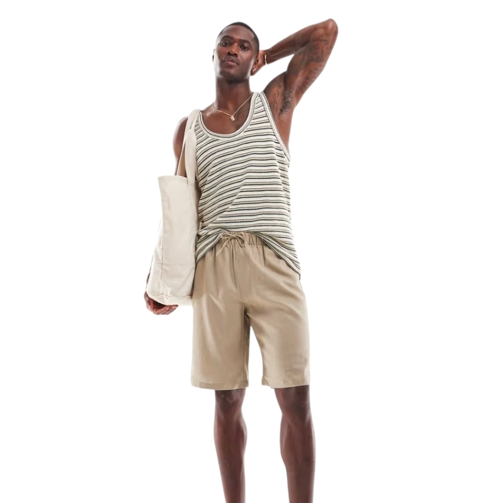 Asos Classic Striped Men's Tank Top Size Small